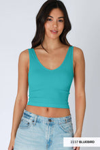 Load image into Gallery viewer, Reversible Ribbed Crop Top
