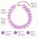 Chunky Resin & Natural Stone Bead Necklace