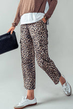 Load image into Gallery viewer, Leopard Cropped Cargo Pants
