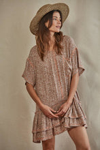 Load image into Gallery viewer, Woven Rayon Gauze Wide Neck Short Sleeve Dress
