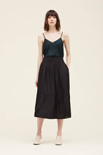 Load image into Gallery viewer, GG SATIN MIDI SKIRT
