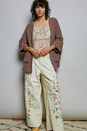 Chenille Open-Front Cardigan