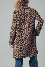Load image into Gallery viewer, Coat leopard single button notched collar pockets shop fond du lac women’s boutique 
