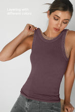 Load image into Gallery viewer, Vintage Reversible Ribbed Tank
