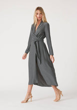 Load image into Gallery viewer, Long Sleeve High-Low Midi Wrap Dress
