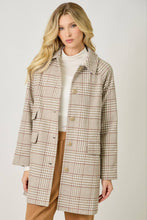 Load image into Gallery viewer, Plaid Midi Coat
