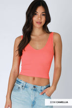 Load image into Gallery viewer, Reversible Ribbed Crop Top
