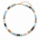 Color Garden Beaded Necklace – Natural Stone Beads Mix