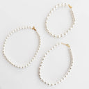 Chunky Three Piece Pearl Necklace - Waterproof