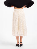 Polka Dot Pleated Skirt