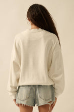 Load image into Gallery viewer, Floral Oversize Thermal Graphic Top

