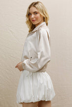 Load image into Gallery viewer, Bomber jacket satin zippered shop fond du lac women’s boutique 
