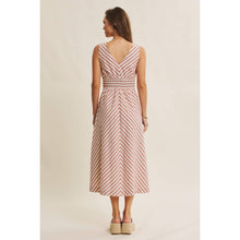 Load image into Gallery viewer, Cotton Blend Lurex Stripe Midi Dress
