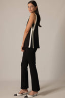 Modal Contrast Sleeveless Tunic