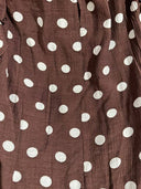 Chestnut Moon Polka Dot Ruffle Blouse