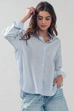Load image into Gallery viewer, Lightweight Pinstripe Button Down
