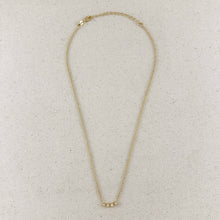 Load image into Gallery viewer, 18k Gold Filled Fresh Water Pearl Bar Necklace
