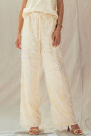 Floral Embroidered Cotton Top And Pant Set