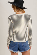 Load image into Gallery viewer, Striped Crew Neck Long Sleeve Sweater
