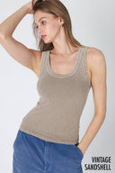 Vintage Reversible Ribbed Tank