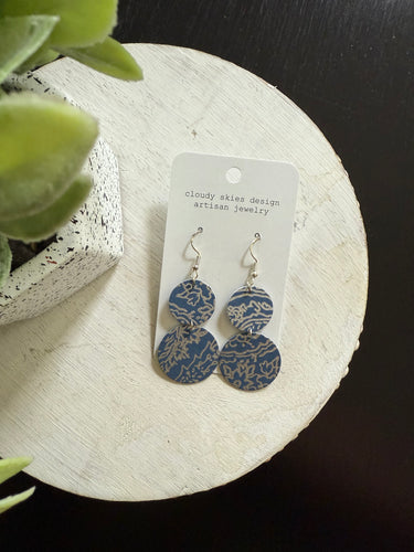 petite classic wallpaper earring fond du lac artist eco chic