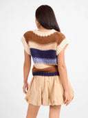 Bookmark Stripe Sweater Vest