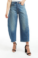 Cropped high rise barrel leg jeans shop fond du lac women’s boutique 
