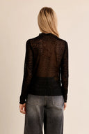 Leopard Semi-Sheer Top