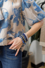 Load image into Gallery viewer, Floral Lantern Sleeve Blouse
