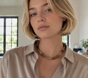 Acrylic natural stone beads gradient layerable gold hardware extender brown Amber red shop fond du lac women’s clothing store