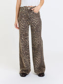 High rise relaxed wide leg leopard raw hem animal shop fond du lac women’s clothing store 