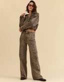 Raw hem leopard animal jeans comfort stretch high rise wide leg shop fond du lac women’s clothing store