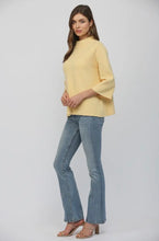 Load image into Gallery viewer, Mock neck yellow sweater shop fond du lac women’s boutique 
