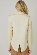Load image into Gallery viewer, Jacket long sleeves quilted mixed media zippered shop fond du lac women’s boutique 
