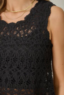 Crochet Scallop Hem Top