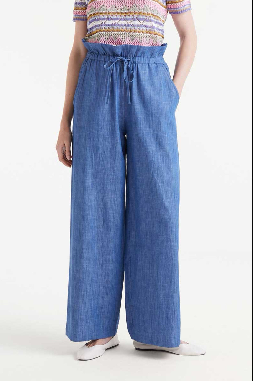 Paperbag Denim Trousers