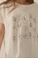 Floral Motif Graphic Tee