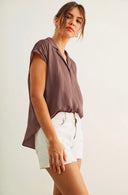 Relaxed Button Down Blouse