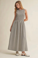 Black Stripe Maxi Dress