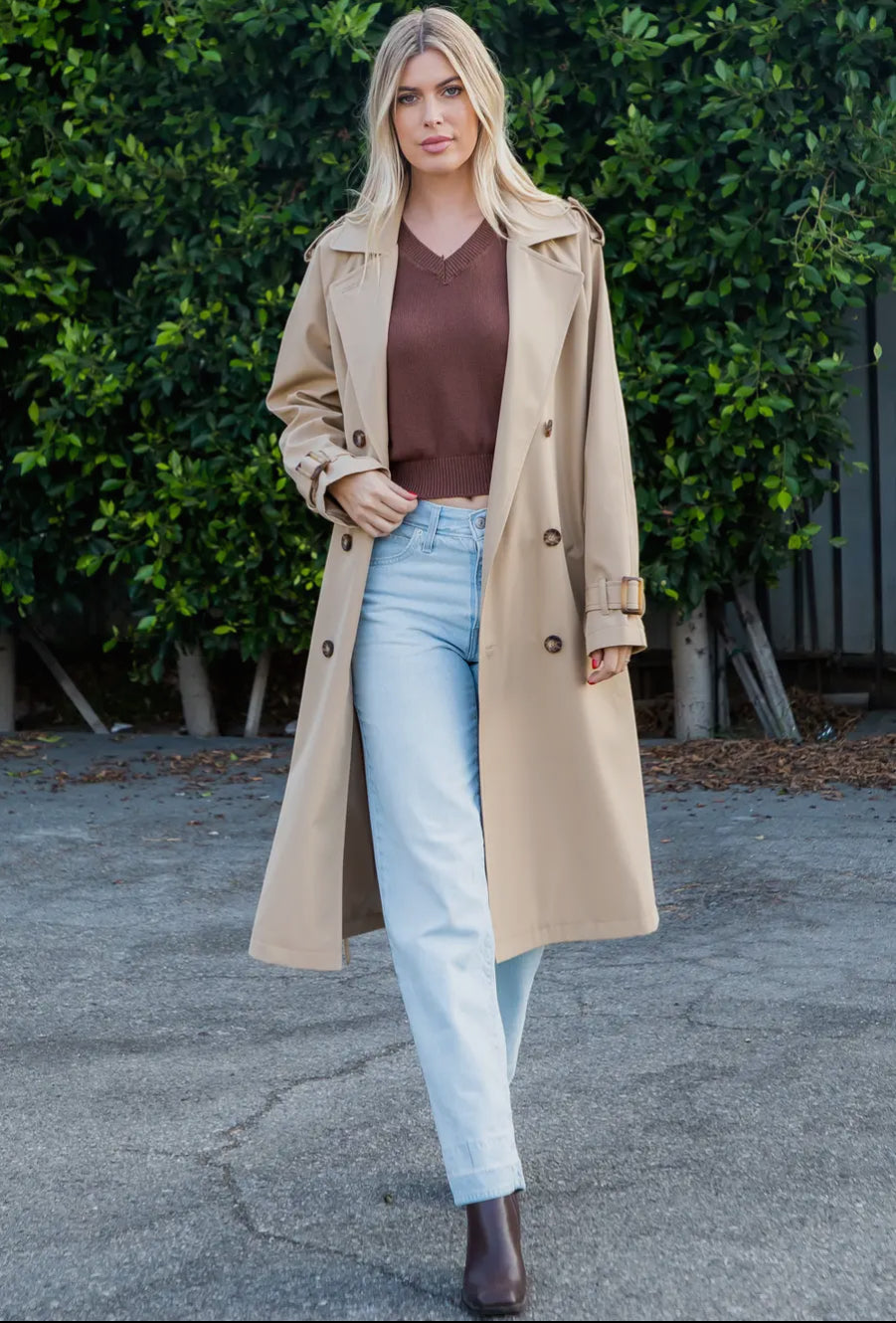 Double Breasted Trench Coat