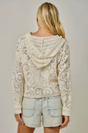 Crochet Lace Hoodie Jacket