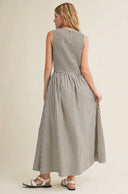 Black Stripe Maxi Dress