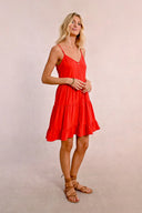 Molly Bracken dress adjustable straps v neckline ruffled shop fond du lac women’s boutique 