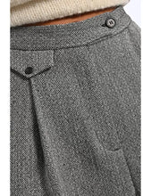 Load image into Gallery viewer, Pleated button fly side pockets wide leg shop fond du lac women’s boutique 
