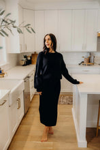 Load image into Gallery viewer, Mid length drawstring ribbed shop fond du lac women’s boutique 
