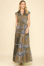 Load image into Gallery viewer, Maxi olive tiered dress shop fond du lac women’s boutique 
