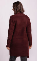 Cardigan knit long Aubergine shop fond du lac women’s boutique 
