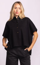 Load image into Gallery viewer, Mock neck black button down sweater shop fond du lac women’s boutique
