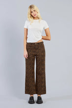 Load image into Gallery viewer, High waist flare fit leopard denim shop fond du lac women’s boutique 
