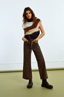 Denim leopard flare high waist shop fond du lac women’s boutique 
